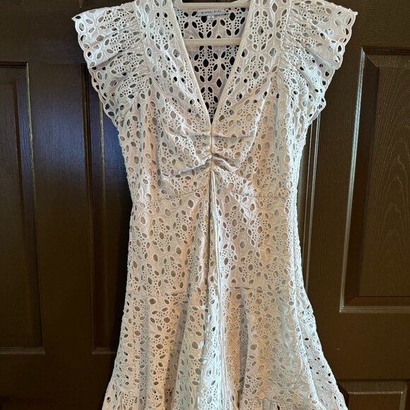 gianni bini White Eyelet Mini Dress - Picture 1 of 2